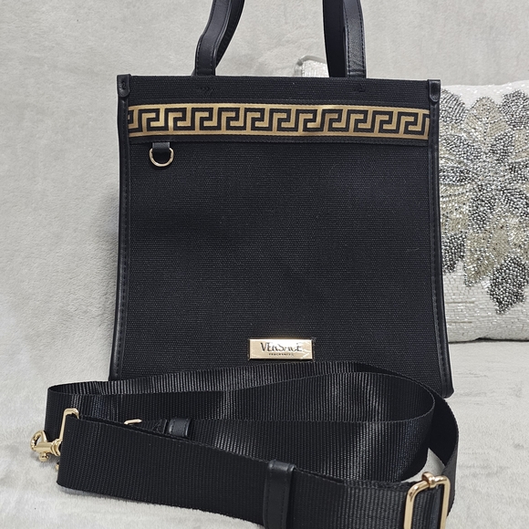 Versace Handbags - Versace Black and Gold Women's Bag